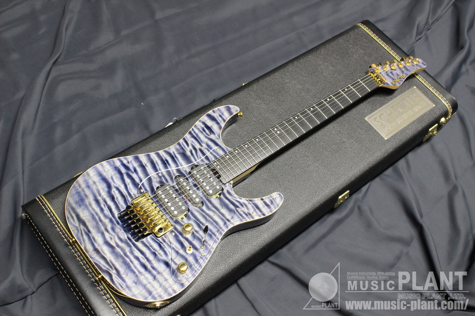 SCHECTER エレキギターEX-VB-24 CTM/FRT M/E IOLITE中古品()売却済み