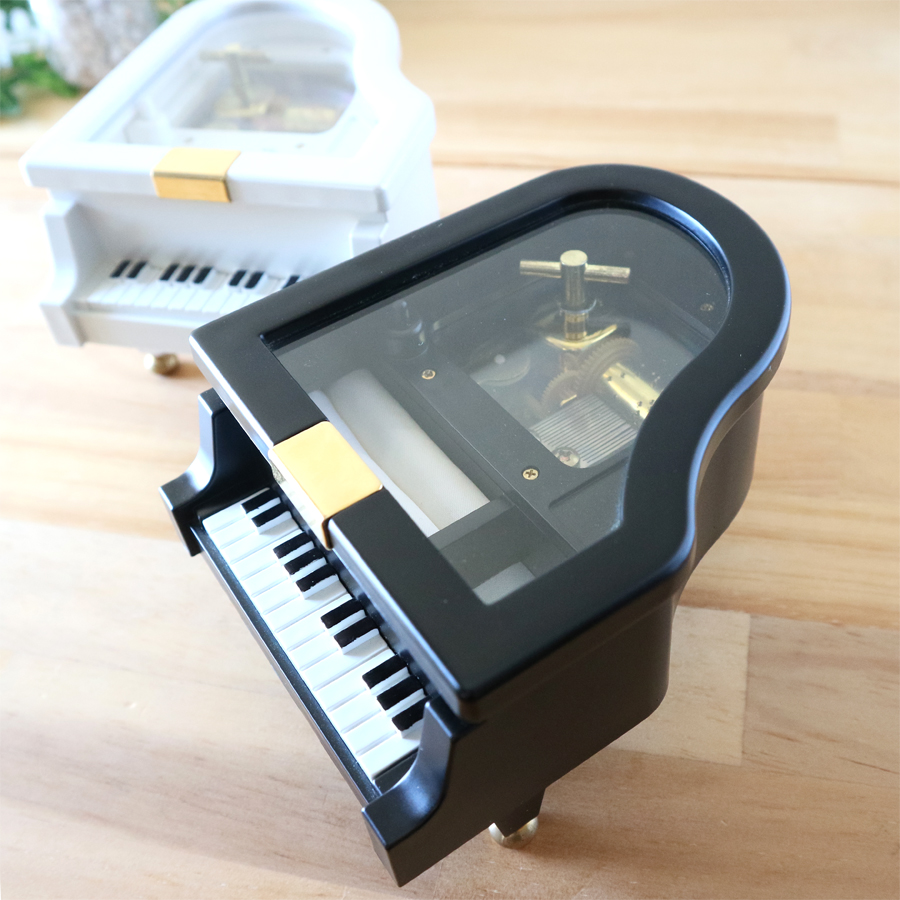 18弁】ミニグランドピアノ オルゴール プレゼント 曲選べる ｜株式会社