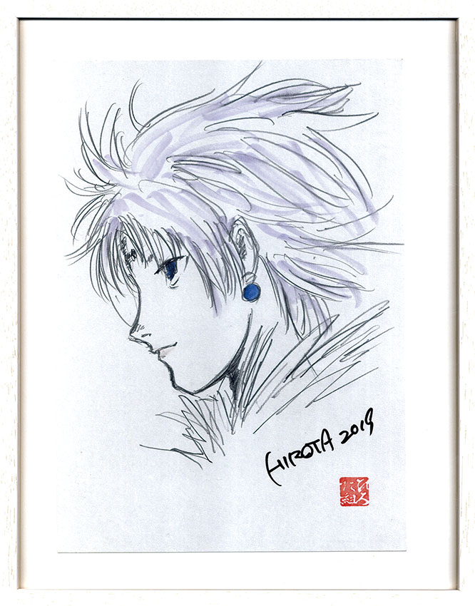 ひろたたけし直筆色紙額「HUNTER×HUNTER クロロ」 | Natsume Books