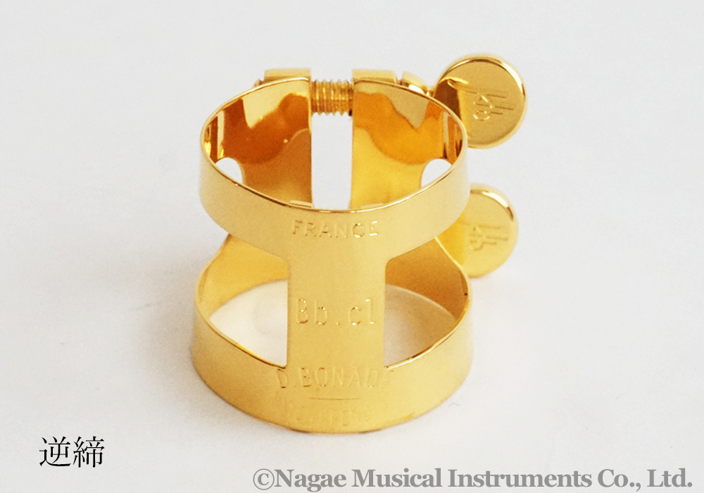 BUZZ B♭クラリネットリガチャー ゴールド GP S｜ 管楽器専門店 永江楽器