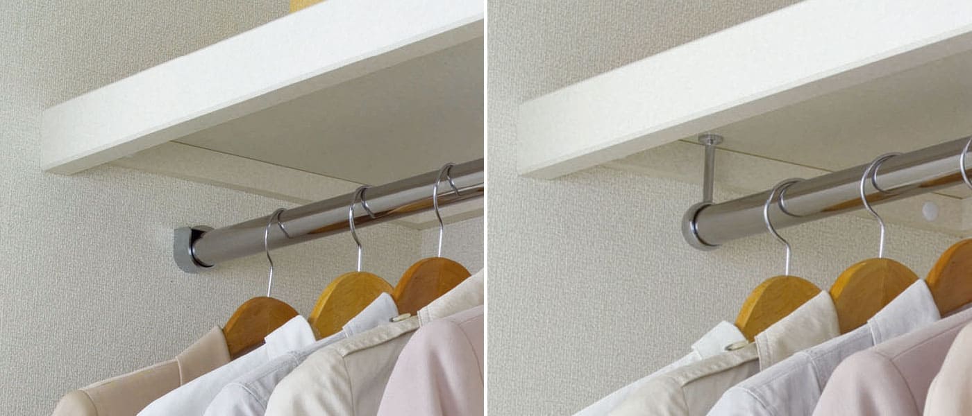 棚収納パーツ | ハンガーパイプセット | 収納なら南海プライウッド