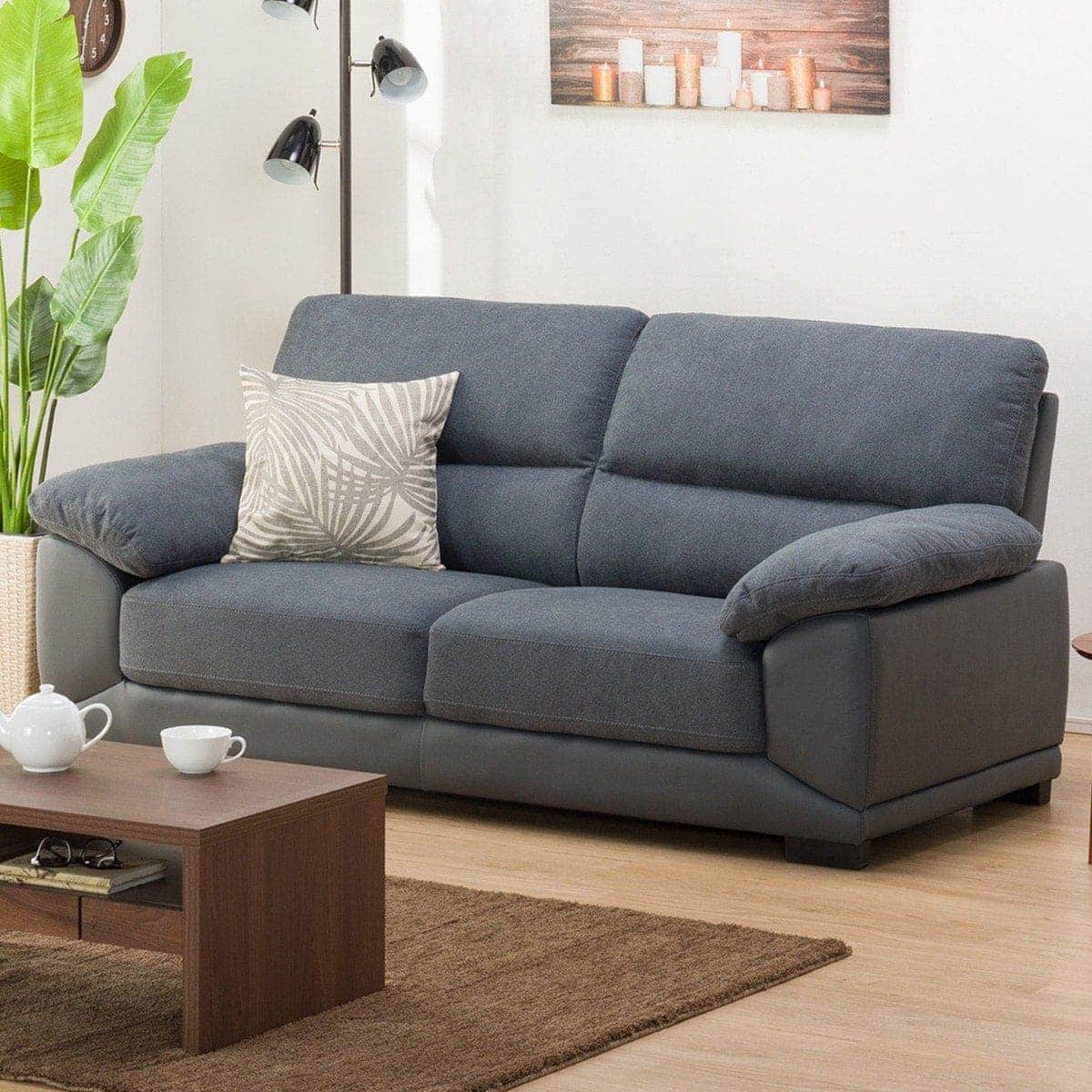 ニトリ 3人用布張りソファ (ウォール3KD GY) - 通販 | 家具と