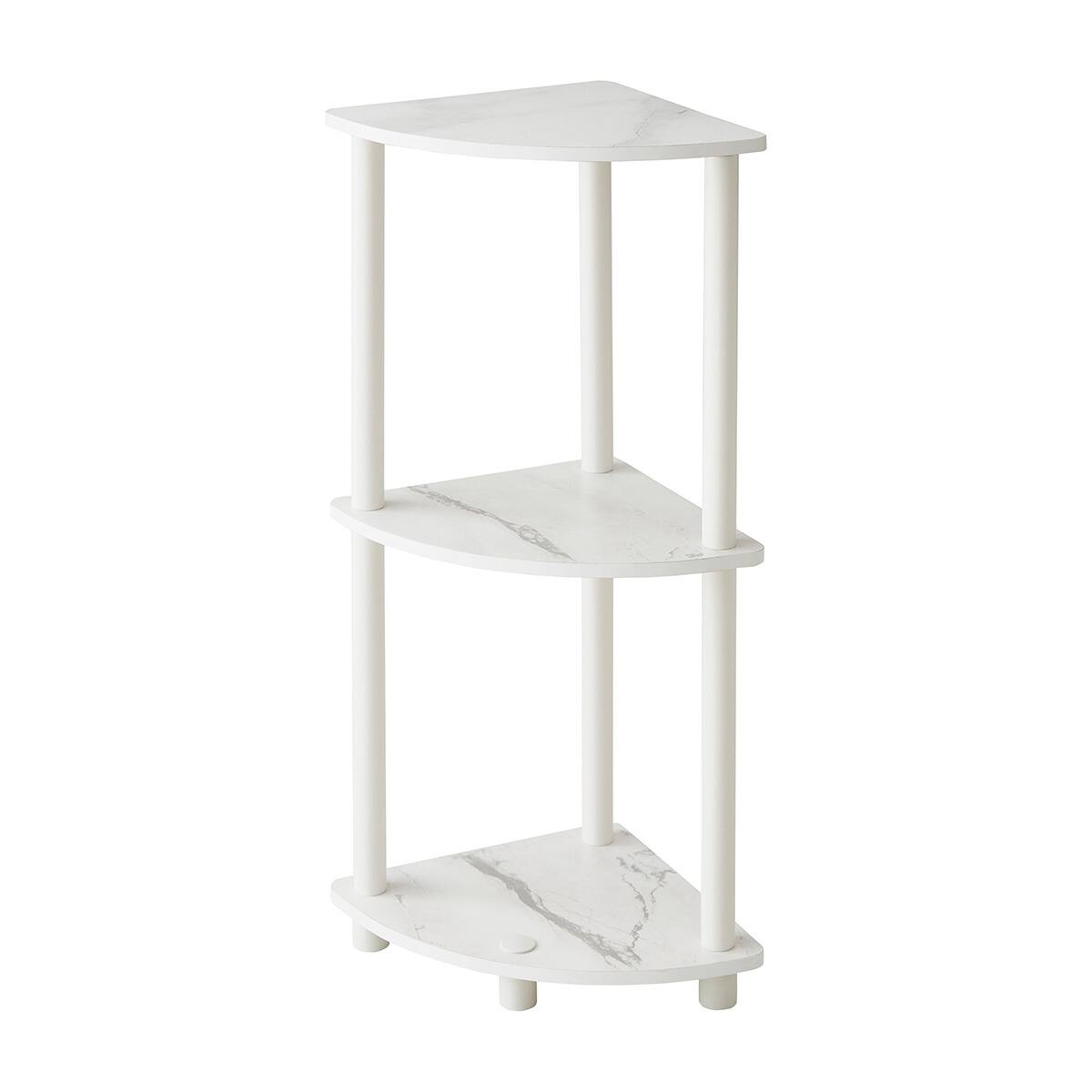 コーナーラック(大理石柄 ホワイト) | ニトリネット【公式】 家具