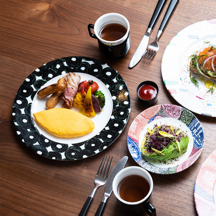 nikko食器｜ART PLATE 25cm Sanae Sasaki 「(無題)(丸)」｜プレート