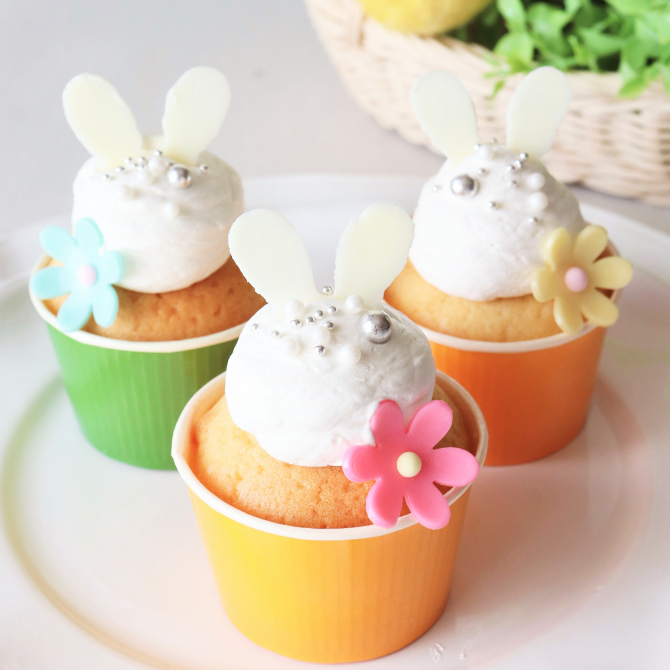 イースターうさぎのふわふわマフィン｜おうちでカンタン！レシピ帖｜NISSEI