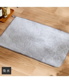 お買い得】両面使えるマイクロファイバーバスマット（キルトデザイン