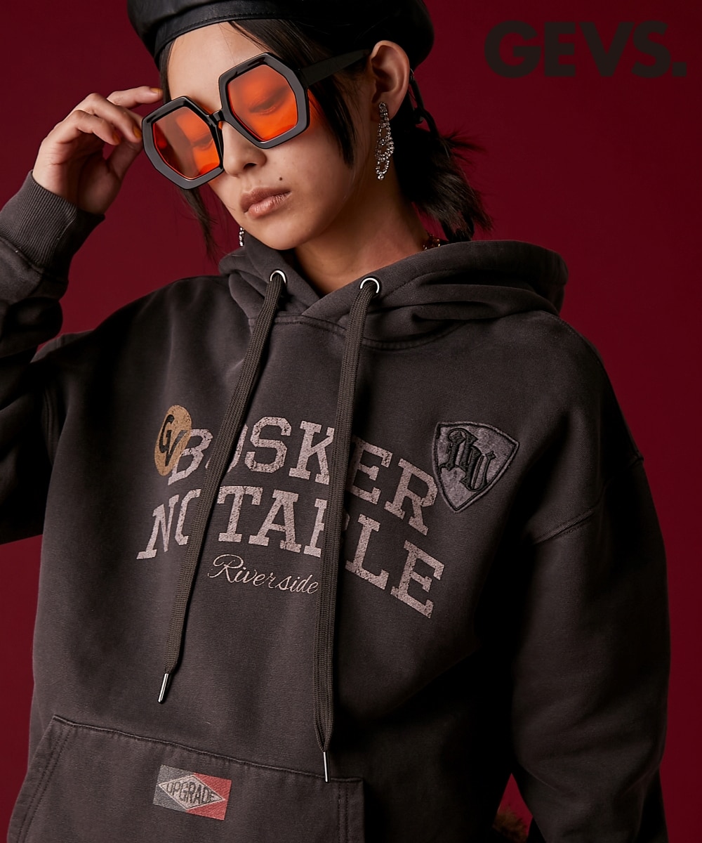 ピグメント染ロゴプリントフーディ＜大きいサイズ有＞GEVS. 通販