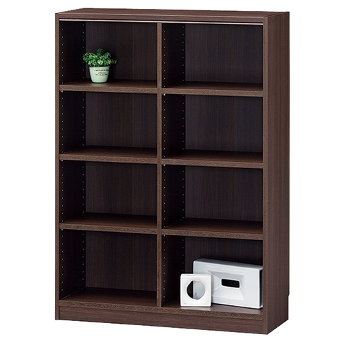 スマートオフィス】☆木製棚タナリオTNL-1287DKダークブラウン 白井産業