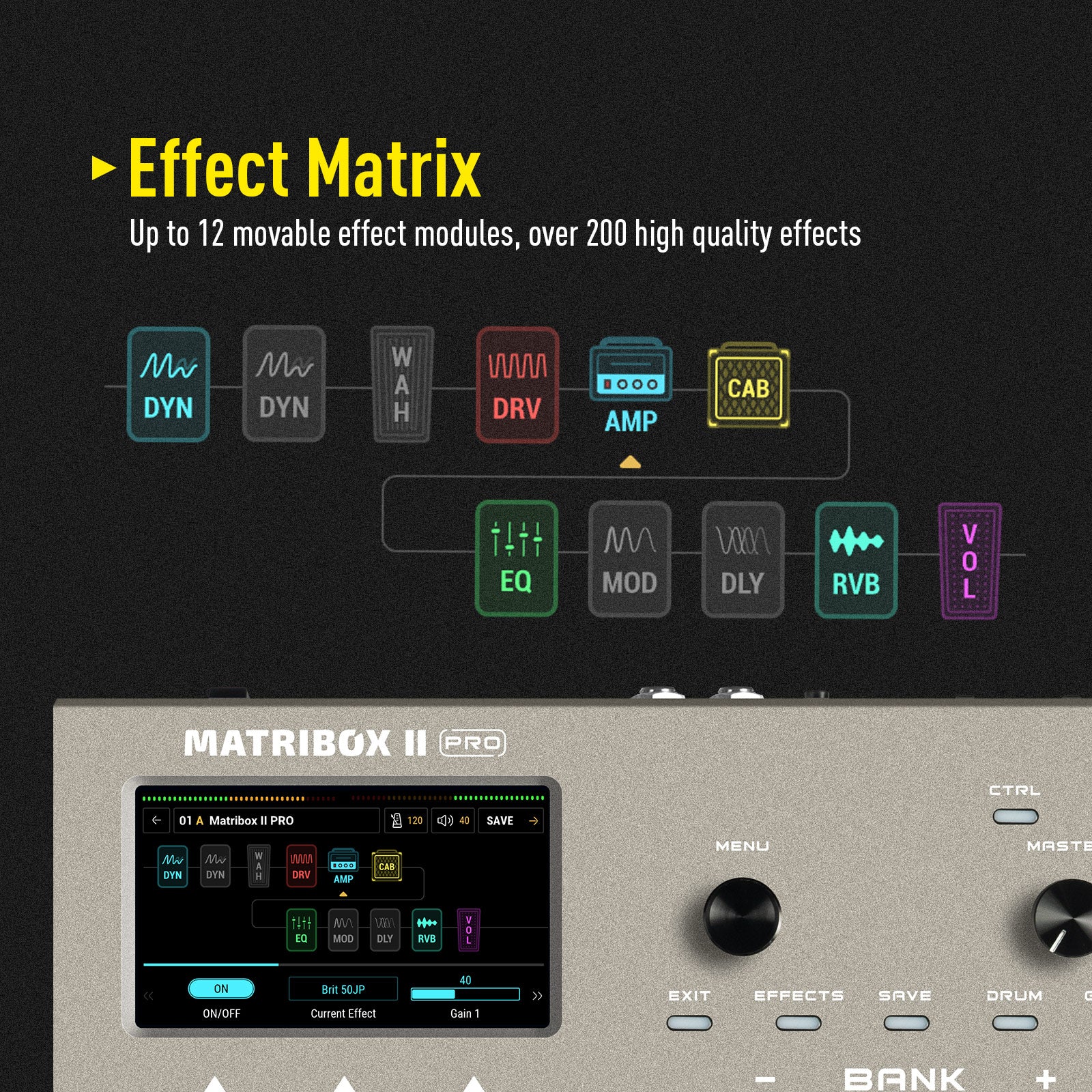 Sonicake Matribox II Pro Multi Effects Processor (QME-200)