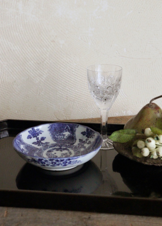 染付印判なます皿 膾皿 獅子紋様 犬紋様 Antique Sam's Collection