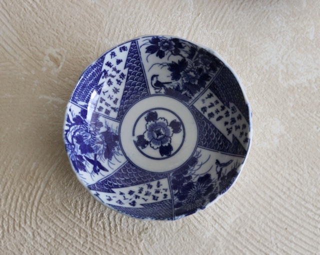 染付印判なます皿 なます皿 4枚組 膾皿 取り皿Antique Sam's Collection