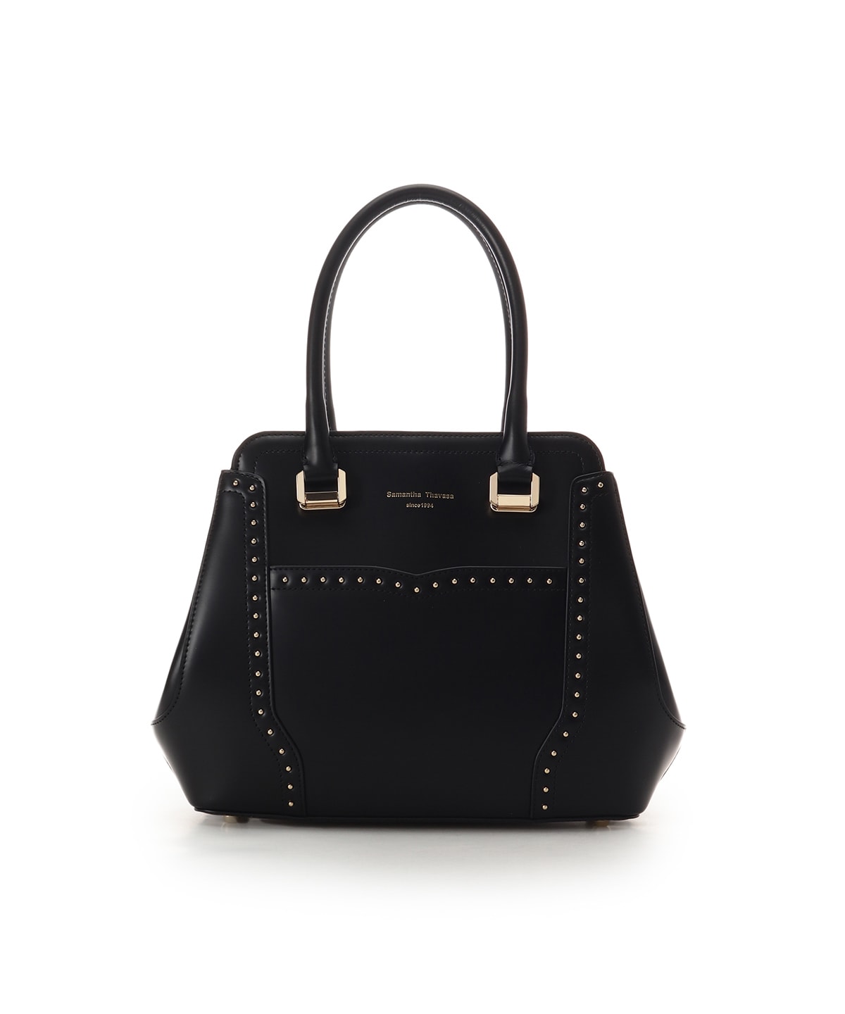 スタッズレザーハンドバッグ(FREE ブラック): Samantha Thavasa