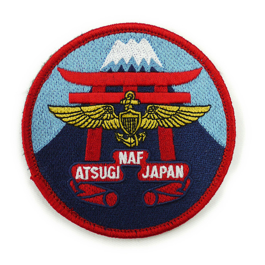 自衛隊グッズ 米海軍 厚木航空基地 NAF パッチ ベルクロ付 SANKICHI