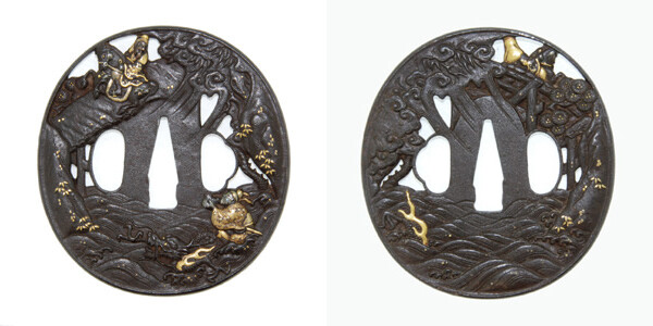 鍔 京正阿弥 黄石公張良 (TU-071913)｜刀・日本刀の販売なら日本刀専門