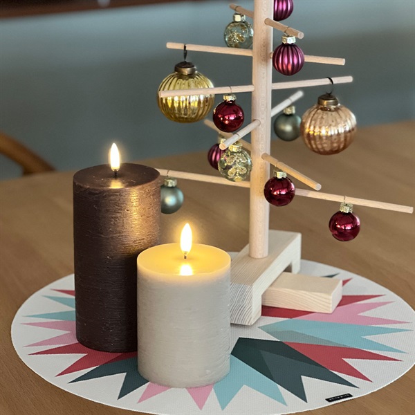 クリスマスオーナメント ミニグラス ボール φ5.5×H6.5cm / ブロンズ