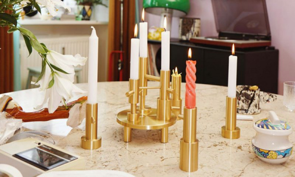 キャンドルホルダー ラージ / 真鍮ラッカー仕上げFRITZ HANSEN