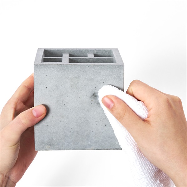 スプラッシュ スクエア / モルタル製 傘立てh concept（アッシュ