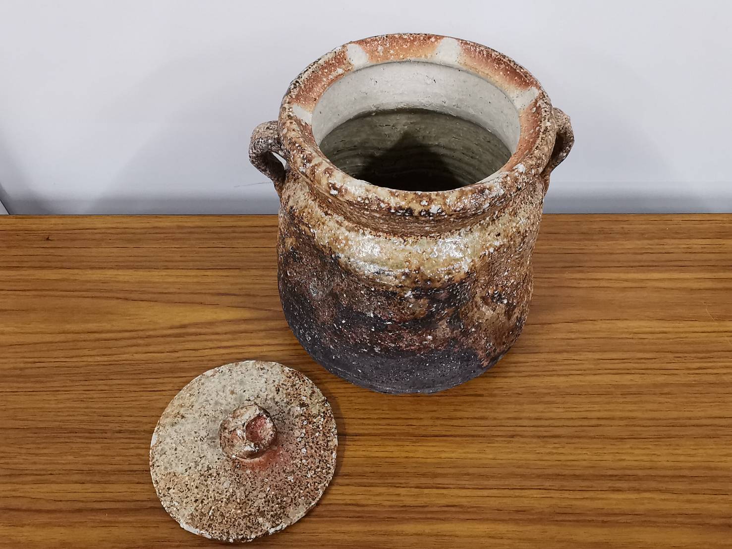 高橋楽斎 信楽焼 耳付水指 表千家（十四代 而妙斎書付 銘｢祥雲