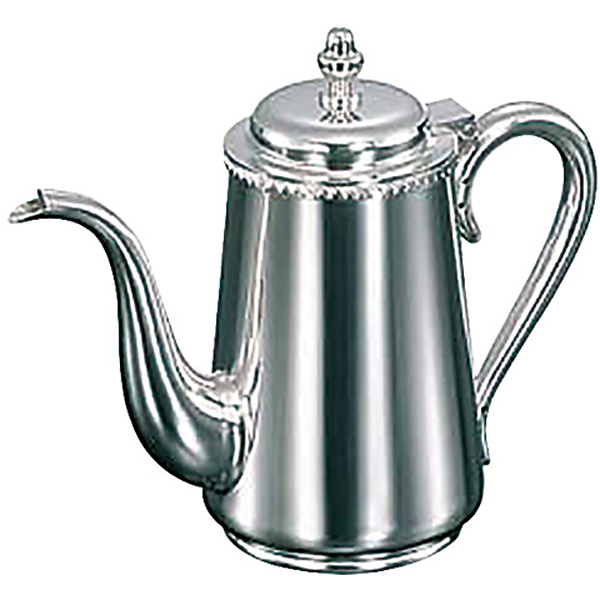 三宝産業 YUKIWA UK 18-8 ステンレス 菊渕コーヒーポット 5人用 - 調理