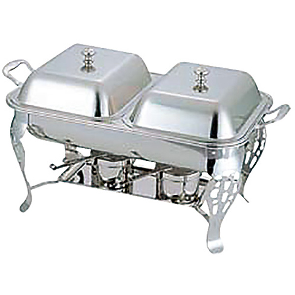 三宝産業 YUKIWA UK 18-8 ステンレス 共柄角チューフィングディッシュ