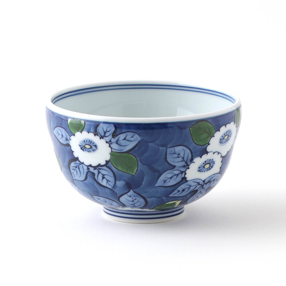 染錦花文濃 飯碗 ｜ 有田焼の源右衛門窯公式オンラインショップ