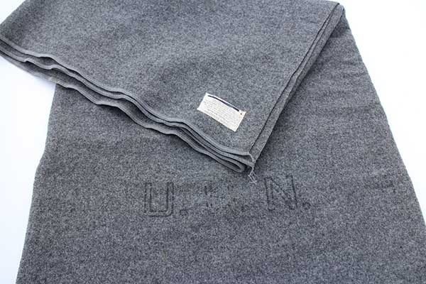 50s 米軍 U.S.N. ウール ブランケット グレー - Sixpacjoe Web Shop