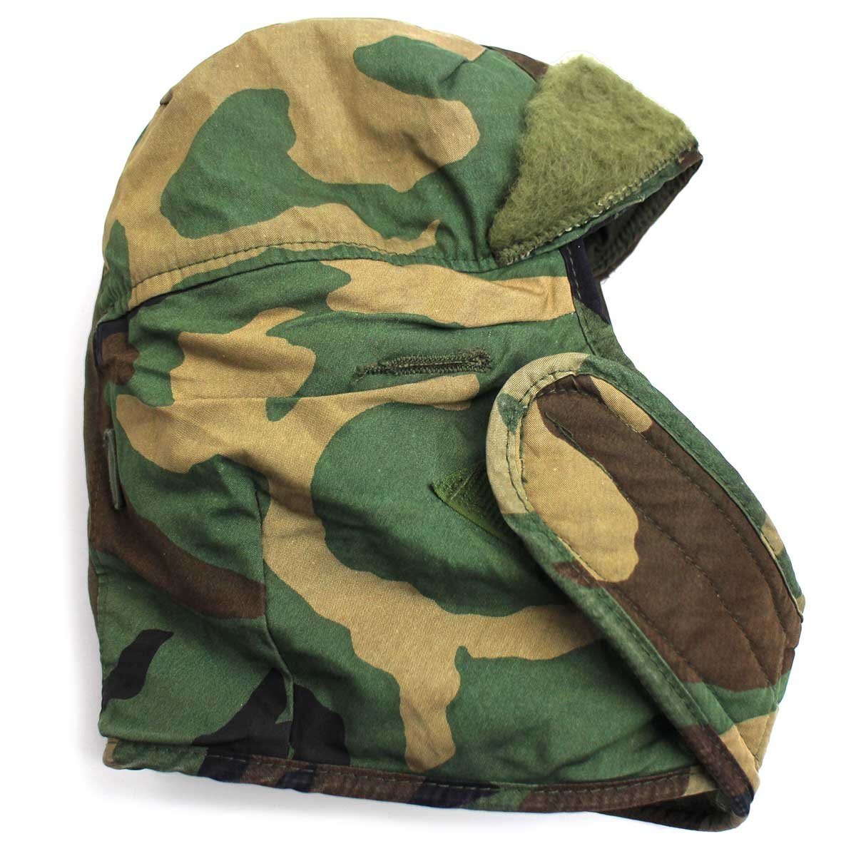 80s 米軍 U.S.ARMY ウッドランドカモ ヘルメットライナー キャップ 7 1