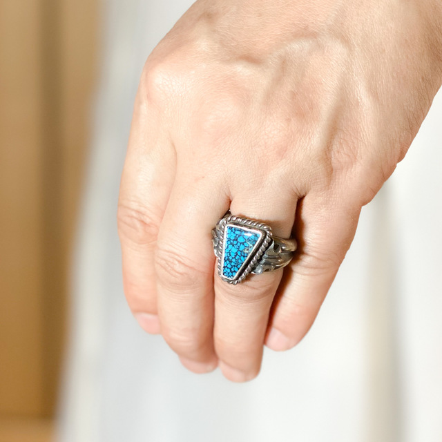 Number Eight original ring 149 | ターコイズ・メンズシルバー