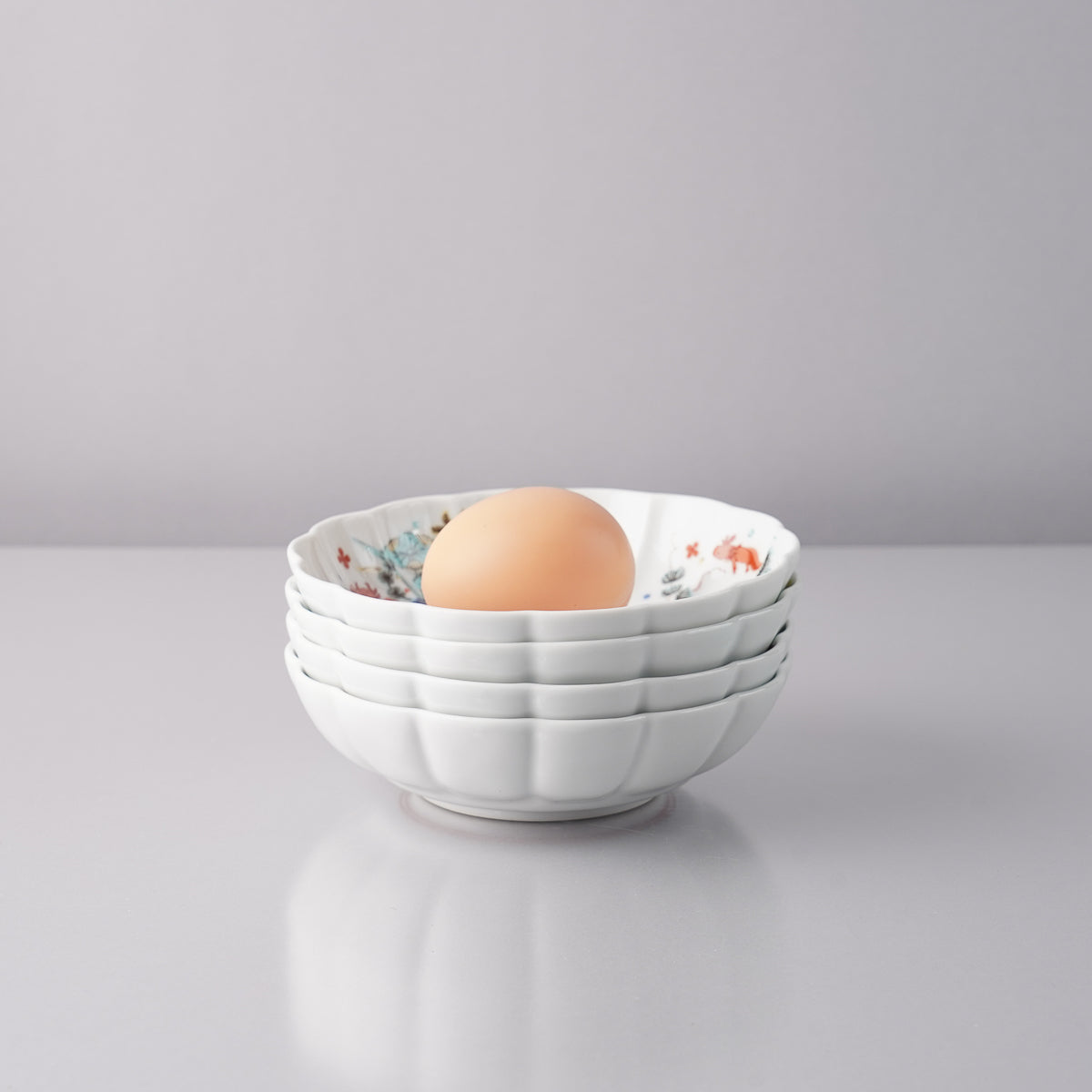 波佐見焼 BARBAR 色絵 菊型鉢(中) 13cm マルヒロの通販｜Studio1156