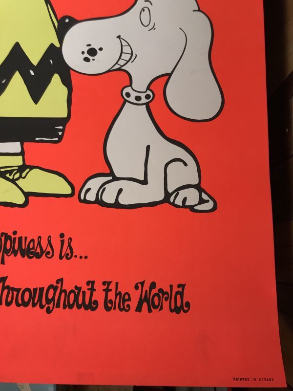 Snoopy & Charlie Brown Parody Black Light Poster スヌーピー