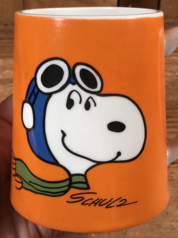 Peanuts Snoopy “Flying Ace” Ceramic Mug Music Box スヌーピー