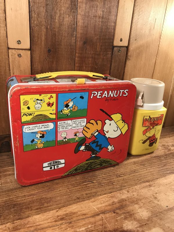 Thermos Peanuts Snoopy Metal Lunch Box スヌーピー ビンテージ