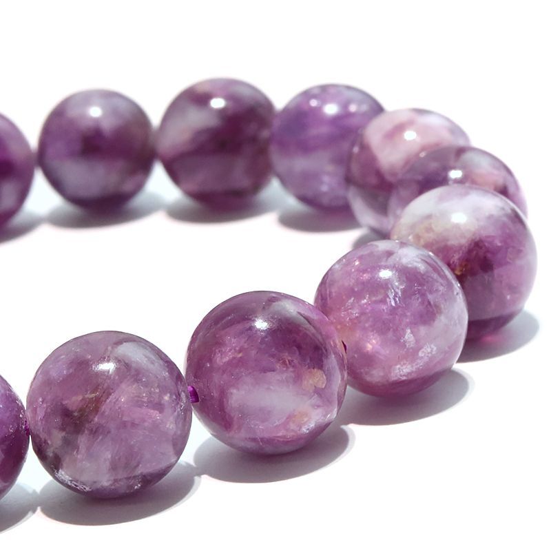 ブレス レピドライト＜ブラジル産＞ 丸 約11mm 不安解消 ストレス軽減