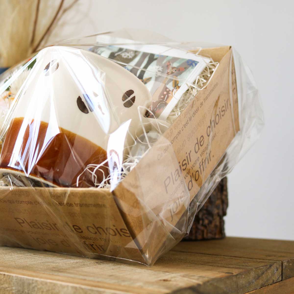 ヘッズ カフェオレ ペーパーギフトトレイ 9[7]×9[7]×3.5cm