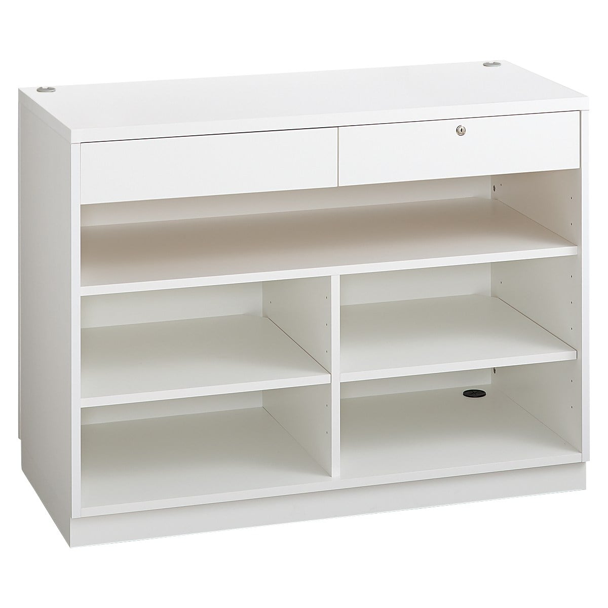 レジカウンター 平台タイプ 幅120cm ホワイト〔ストエキオリジナル