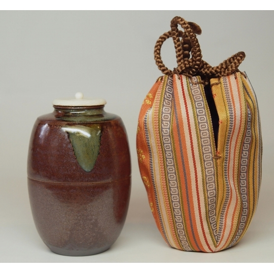 高取焼 肩衝茶入 高取喜恵作 すいぎょく園｜創業百年、お茶の「すい