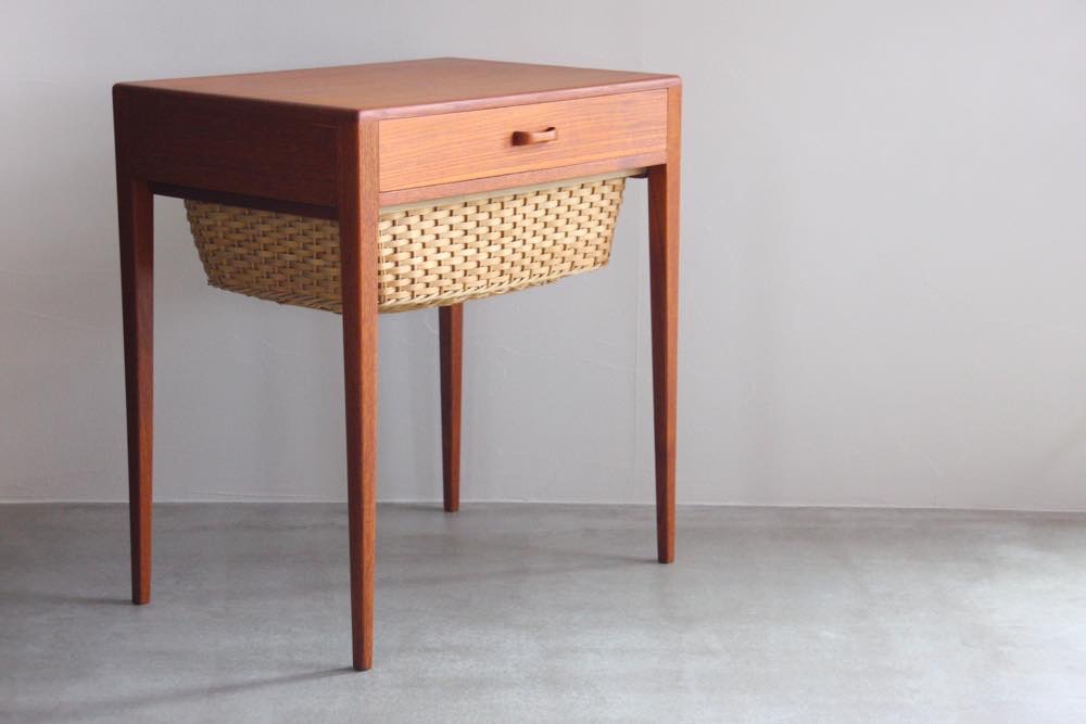 ビンテージ北欧家具/デンマーク/ソーイングキャビネット/チーク/Danish