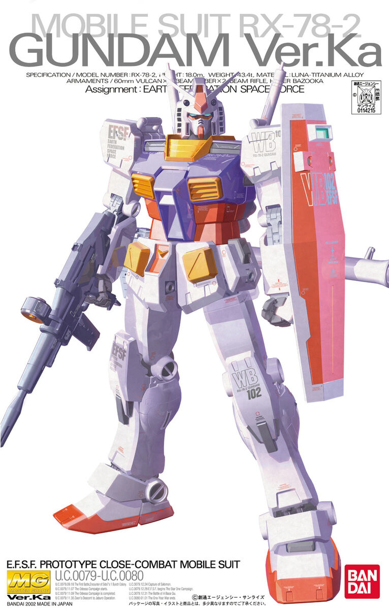 RX-78-2 GUNDAM Ver.Ka BL Bandai 63537