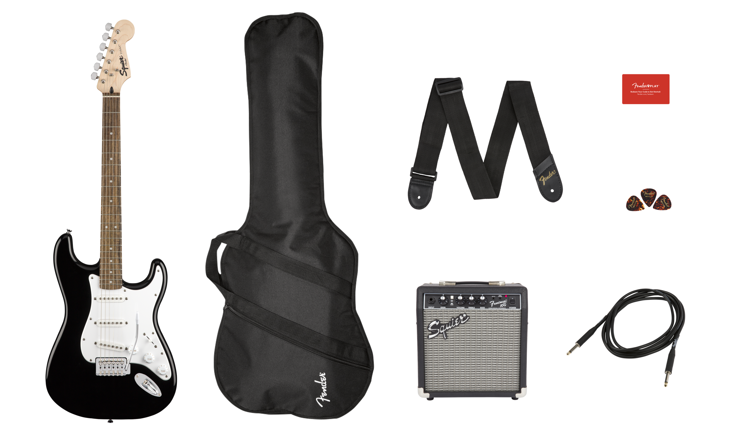 SQUIER® STRATOCASTER® PACK Black - Swing City Music