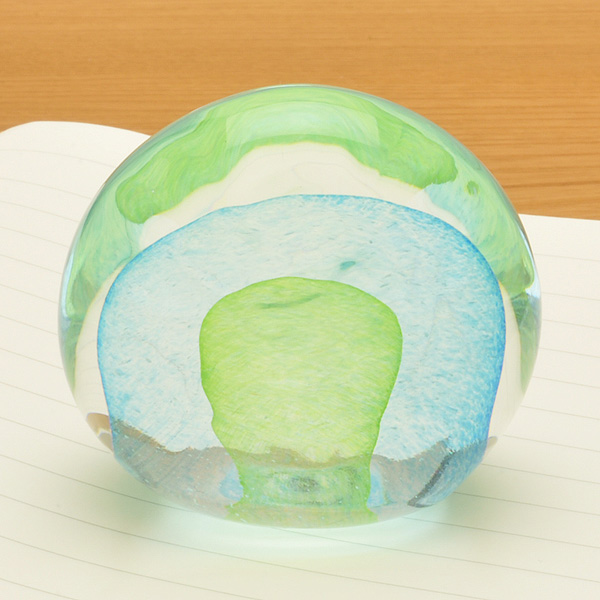 即日出荷OK】Pent〈ペント〉 ペーパーウェイト by色工房 まりも 山毬