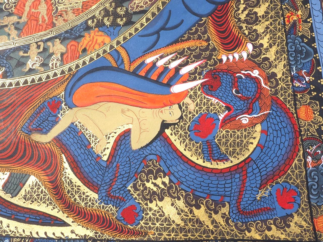 ◇現地より直送！職人による肉筆◇貴重な本物・曼荼羅（マンダラ