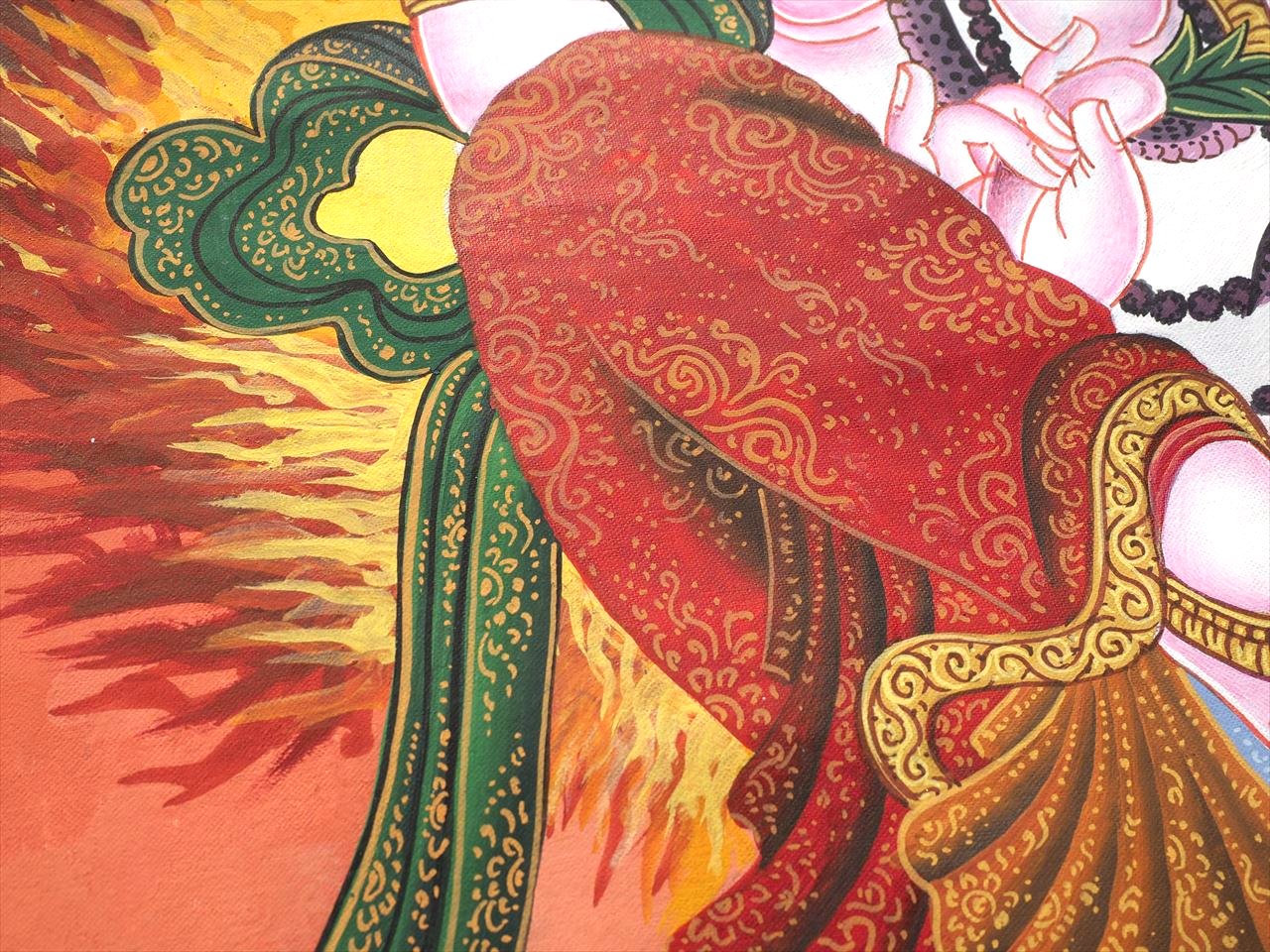 ◇現地より直送！職人による肉筆◇貴重な本物・曼荼羅（マンダラ