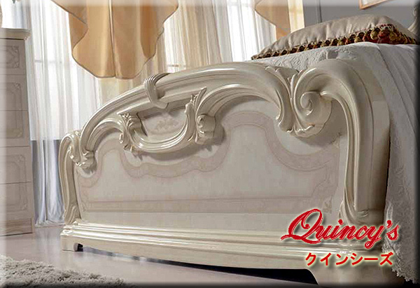 ☆送料無料最安値！【4092】 アマルフィ イタリア 製 クイーンベッド