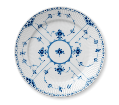 ブルーフルーテッド ハーフレース プレート 27cm|ロイヤル