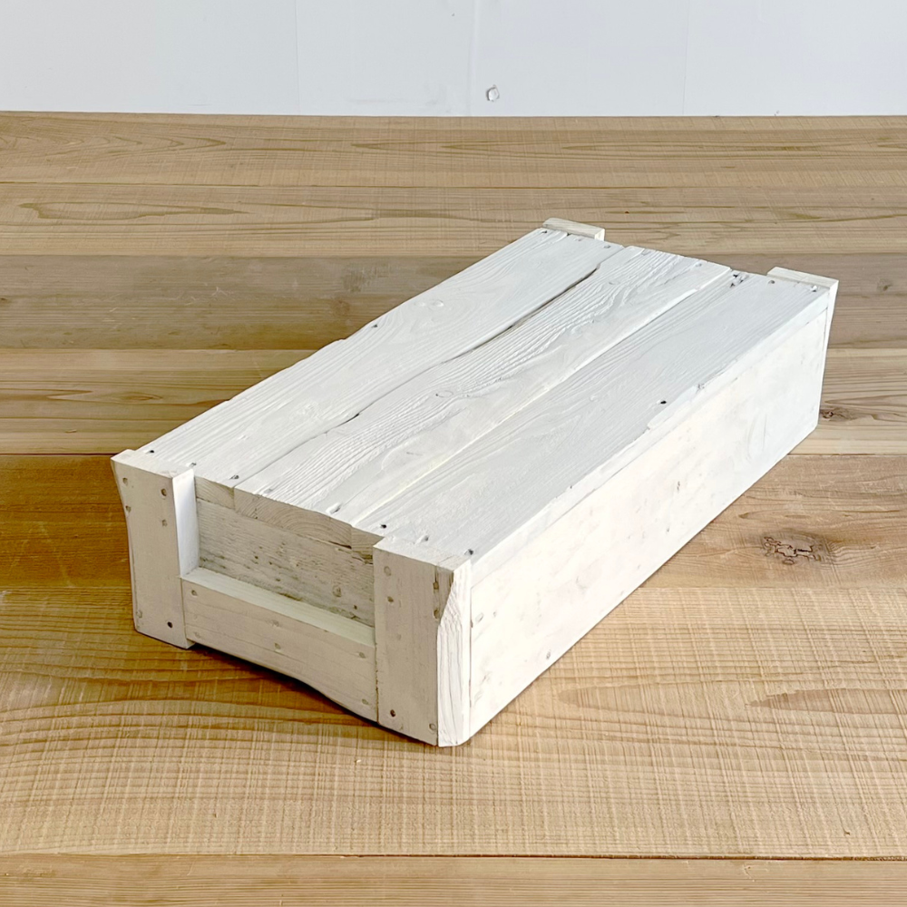 楽天市場】アンティークボックス 幅28 -1 ホワイト 木製箱 木製