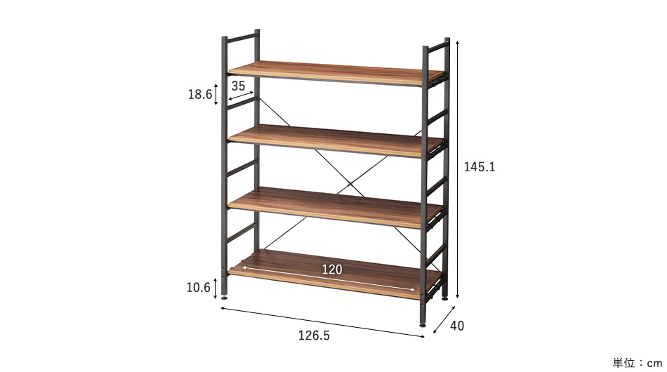 楽天市場】【最大P20倍！25日AM10時まで】フレームラック OS 4段タイプ