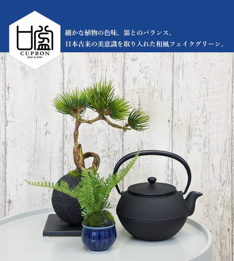 楽天市場】【ポイントUP】【公式】苔盆L CUPBON 盆栽 フェイクグリーン