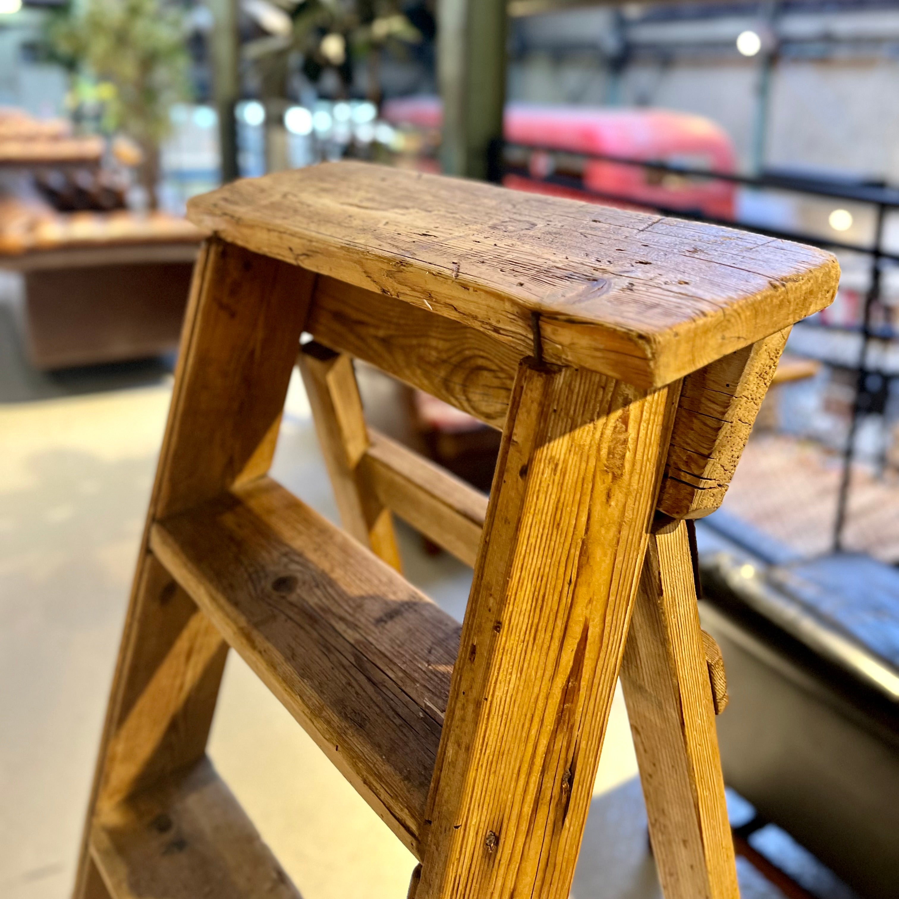 英国 アンティーク ラダー 脚立 ステップラダー ディスプレイ用