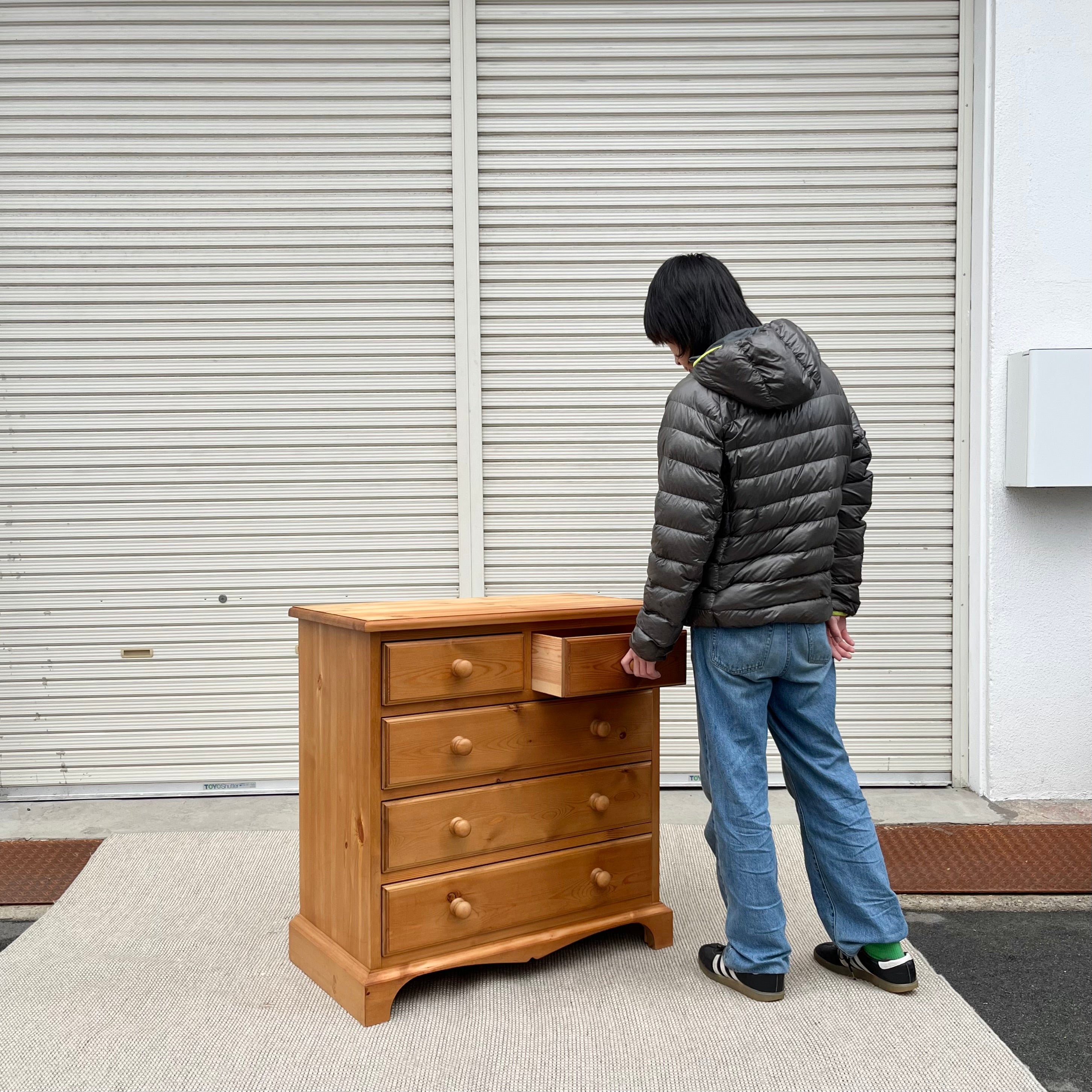 ザ・ペニーワイズ / THE PENNY WISE パイン材4段チェスト 中古 収納棚