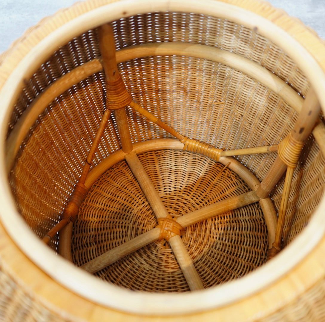 山川ラタン 剣持勇 スツール チェア ヴィンテージ 中古 籐 名作